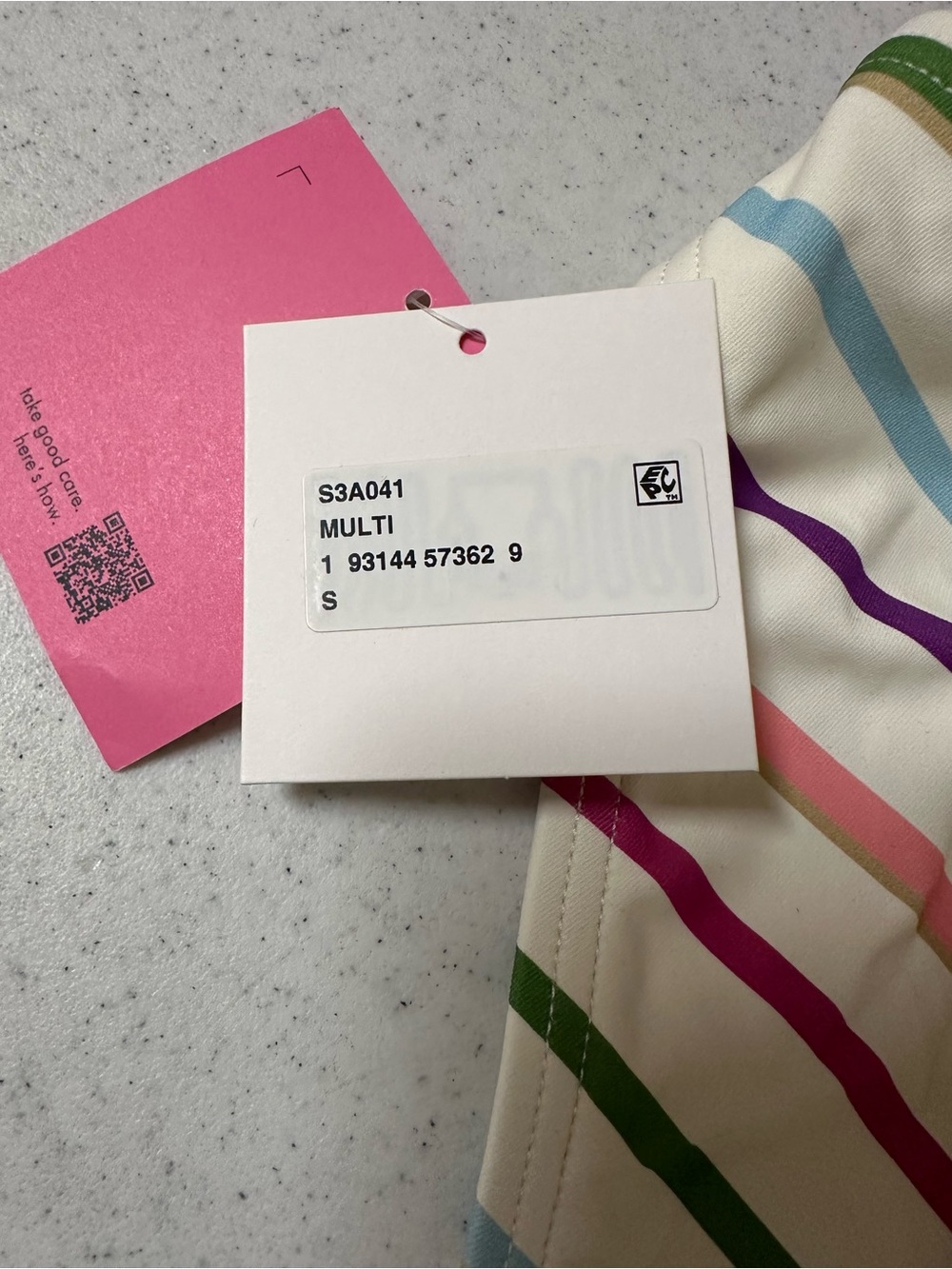 Kate Spade Multi Striped Bikini Top and Bottom NWT - Picture 7 of 12